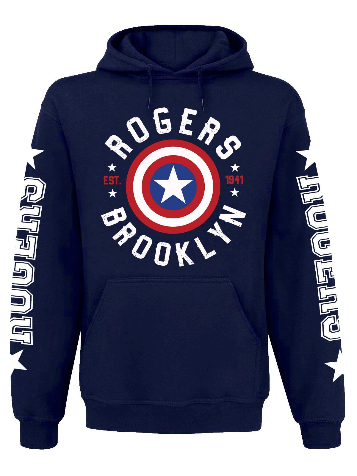 Captain America Roger Herren Kapuzensweatshirt dunkelblau günstig online kaufen