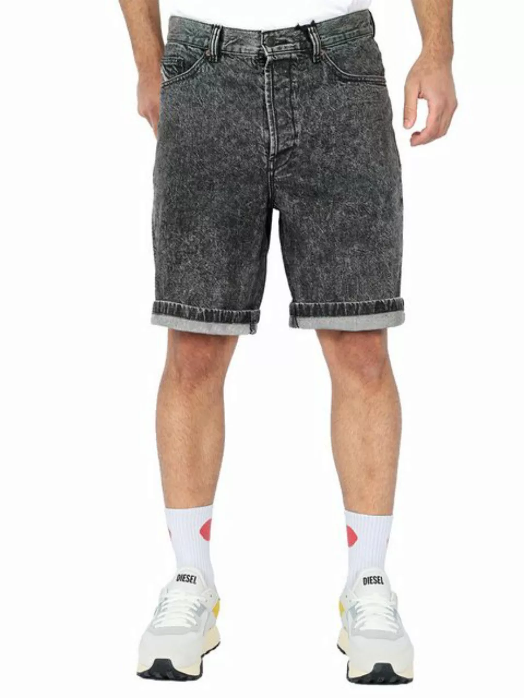 Diesel Jeansshorts Regular Fit - Bunt Besprüht - D-MAXS-SP 0HBAQ günstig online kaufen