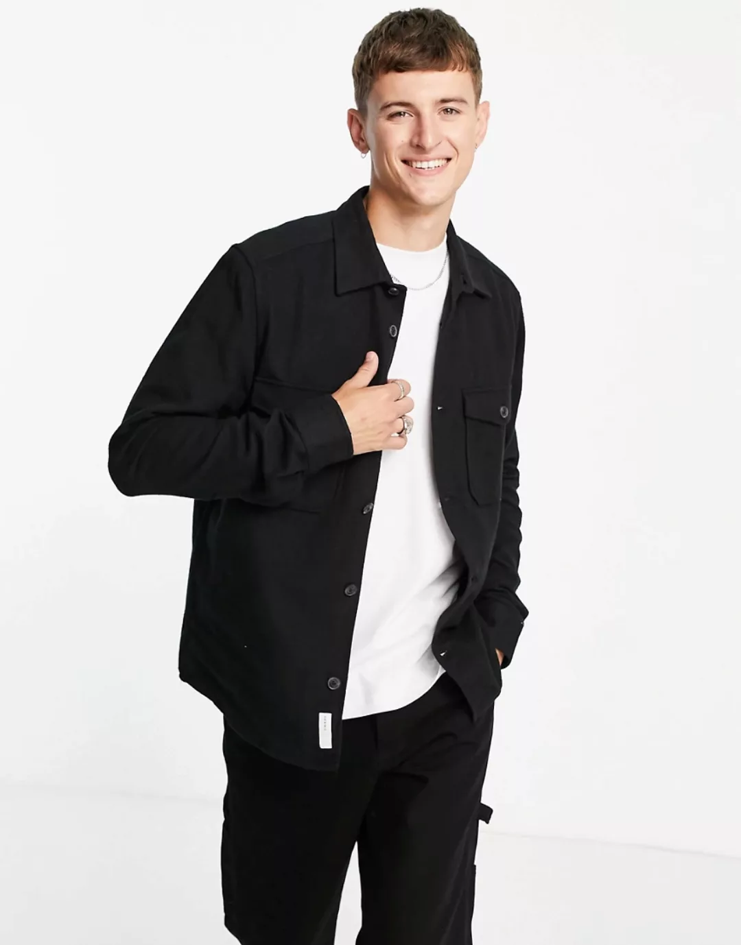 Only & Sons Milo Life Solid Langarm Hemd XL Black günstig online kaufen
