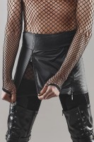 Wetlook-Rock mit hoher Taille günstig online kaufen