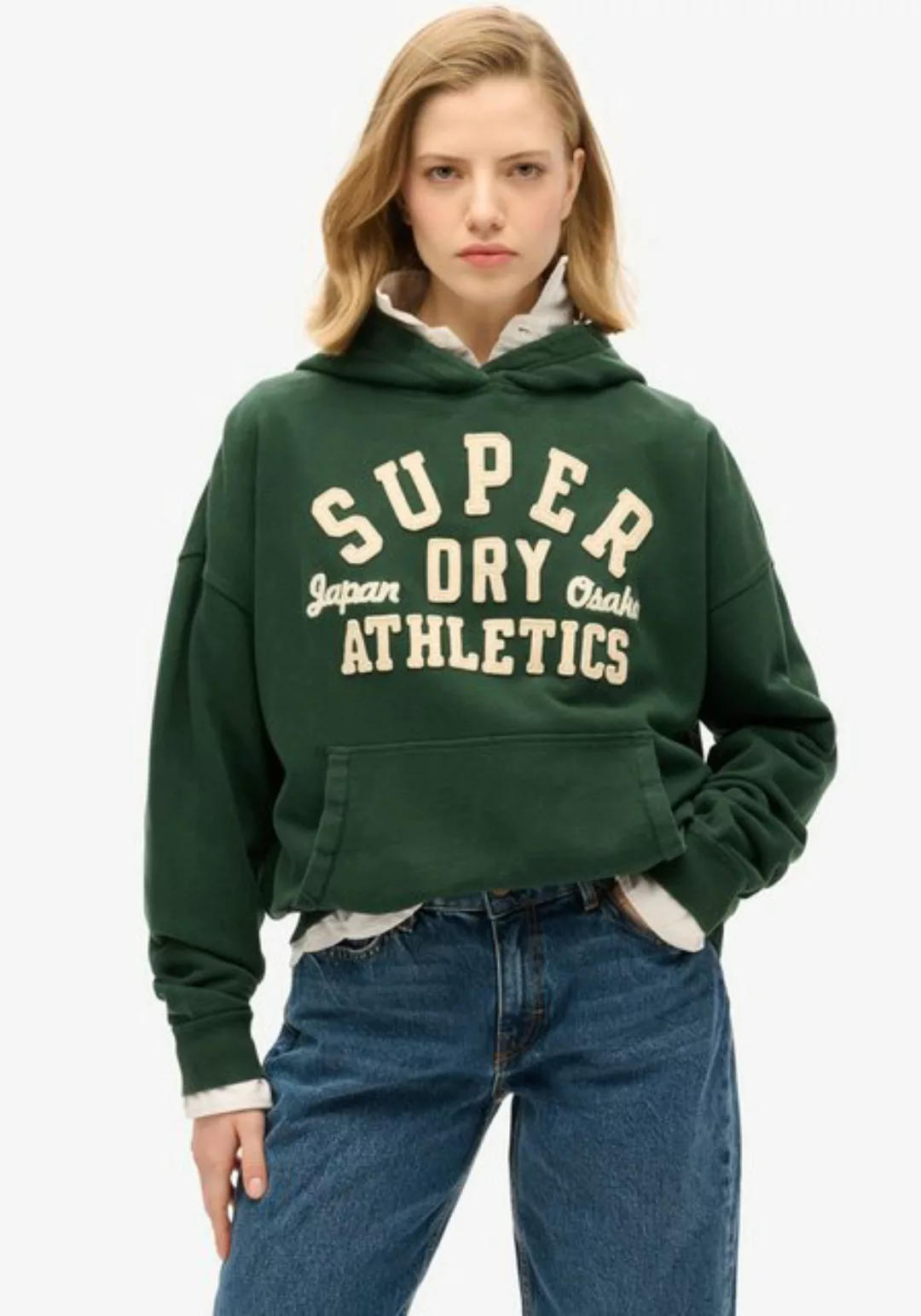 Superdry Kapuzensweatshirt ATHLETIC APPLIQ OVERSIZE HOOD günstig online kaufen