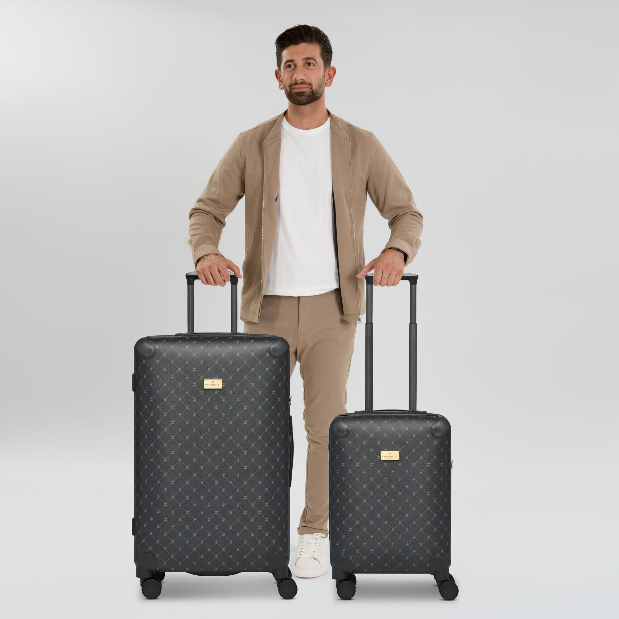 Lazarotti Trolleyset Palermo, 4 Rollen, (2-teilig, günstig online kaufen