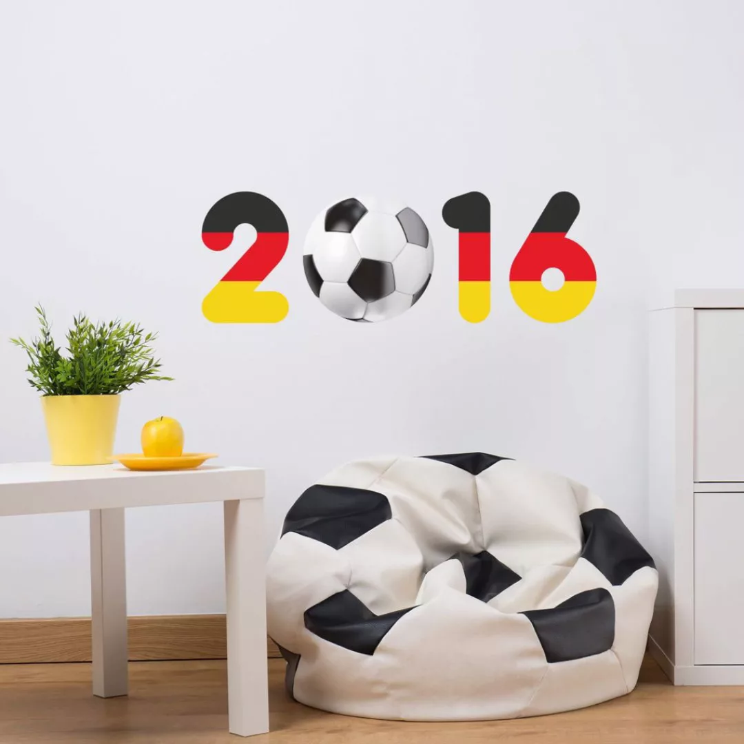 Wall-Art Wandtattoo »Fußball 2016 mit Fußball«, (1 St.), selbstklebend, ent günstig online kaufen