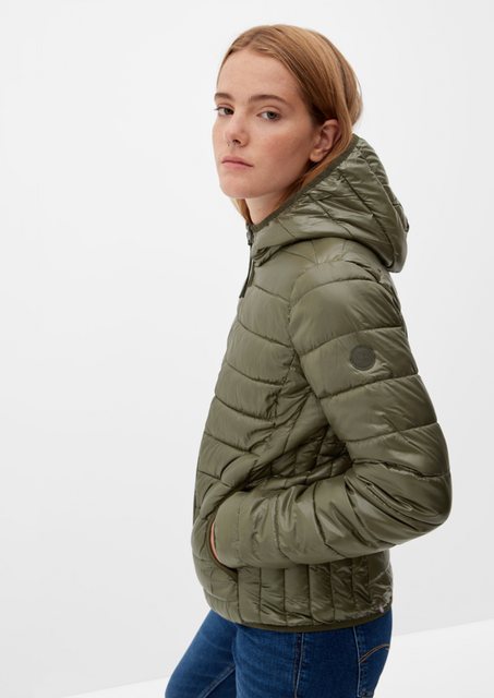 QS Outdoorjacke Steppjacke mit Kapuze Ziernaht günstig online kaufen