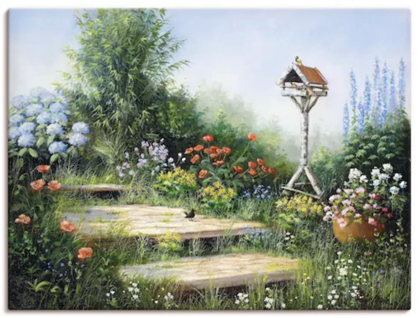 Artland Leinwandbild "Lieder der Vögel", Garten, (1 St.) günstig online kaufen