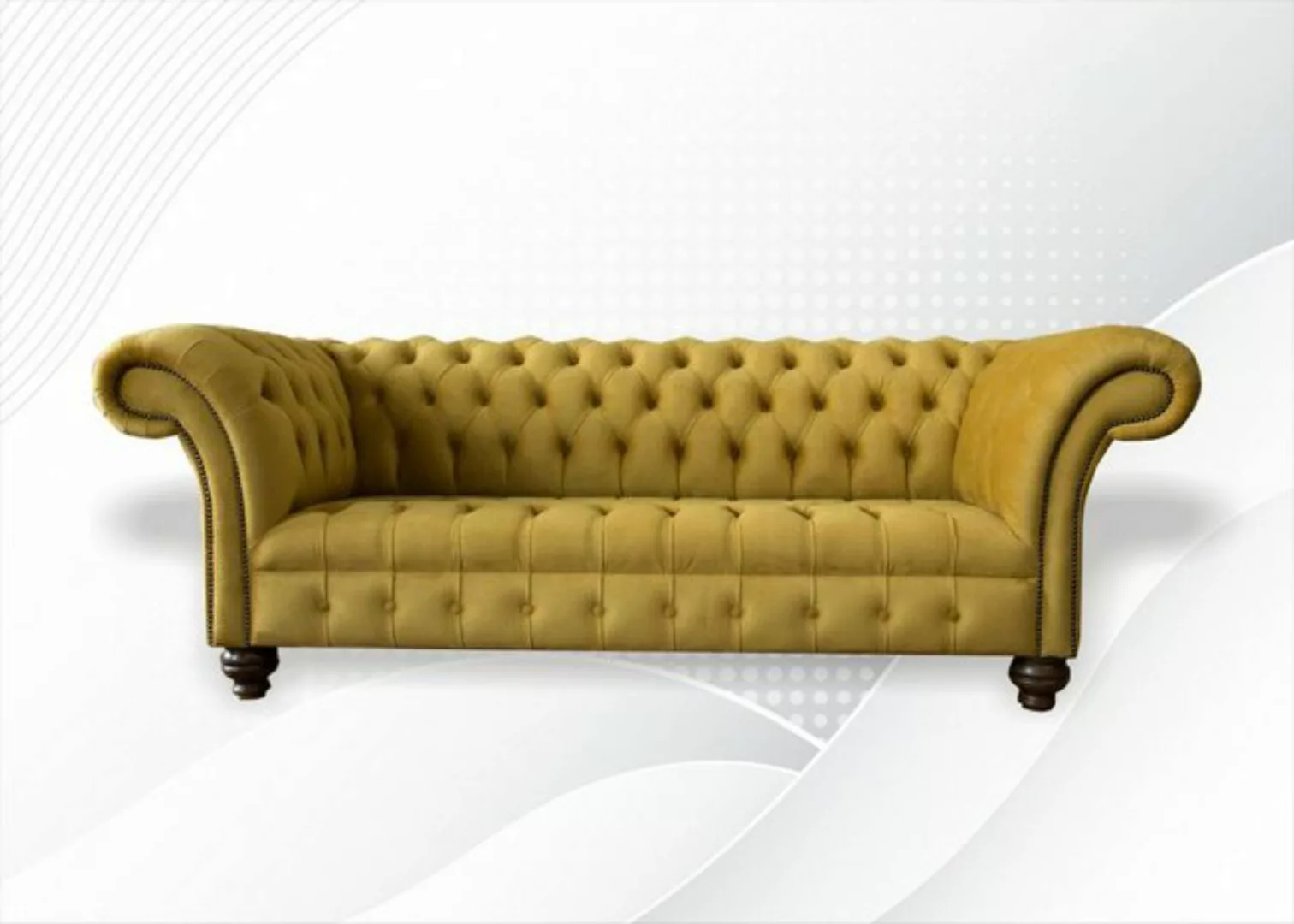 JVmoebel Chesterfield-Sofa, Chesterfield 3 Sitzer Design Sofa Couch 225 cm günstig online kaufen