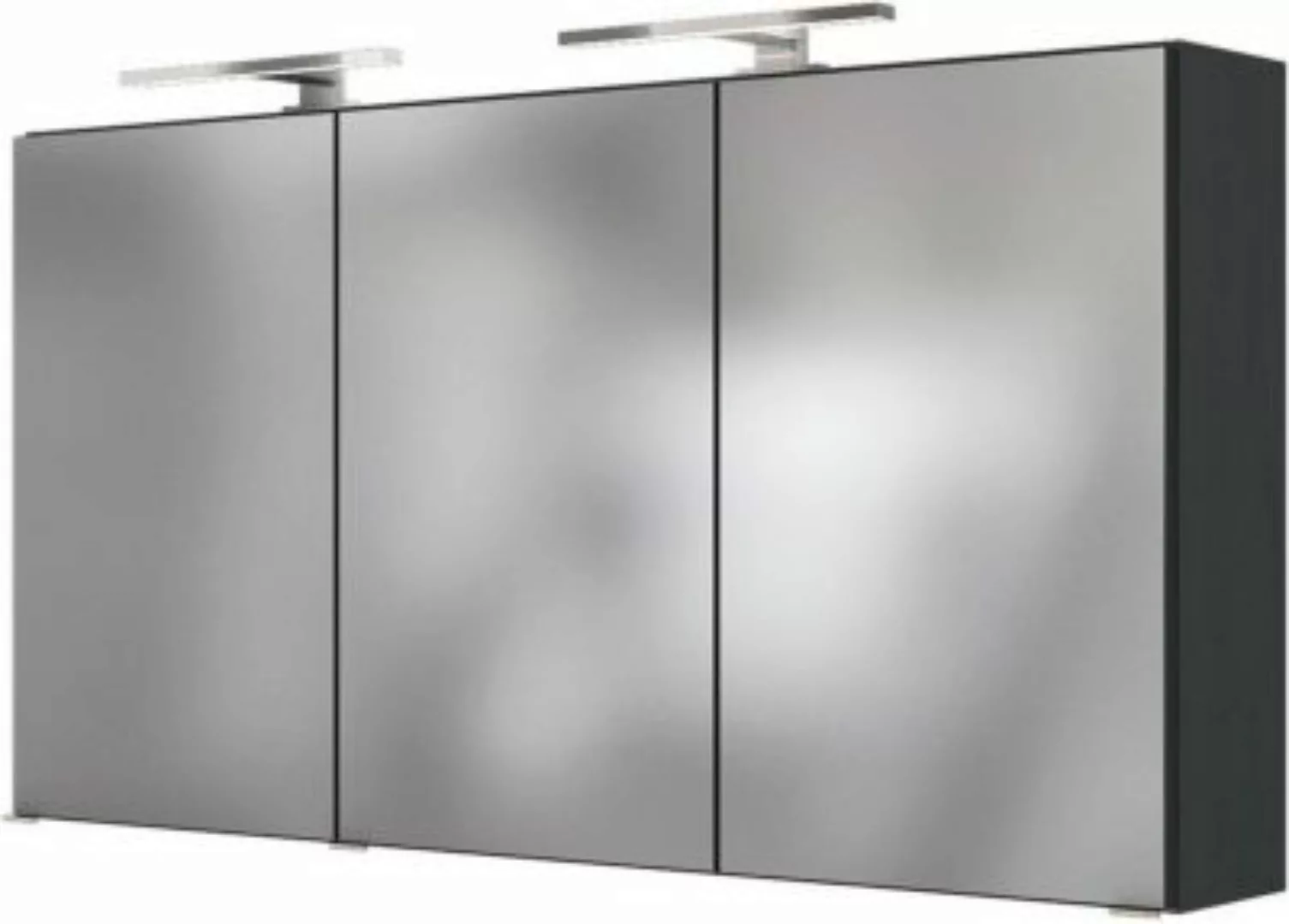 Lomadox Spiegelschrank mit 2x LED-Beleuchtung FLORIDO-03 in graphit B x H x günstig online kaufen
