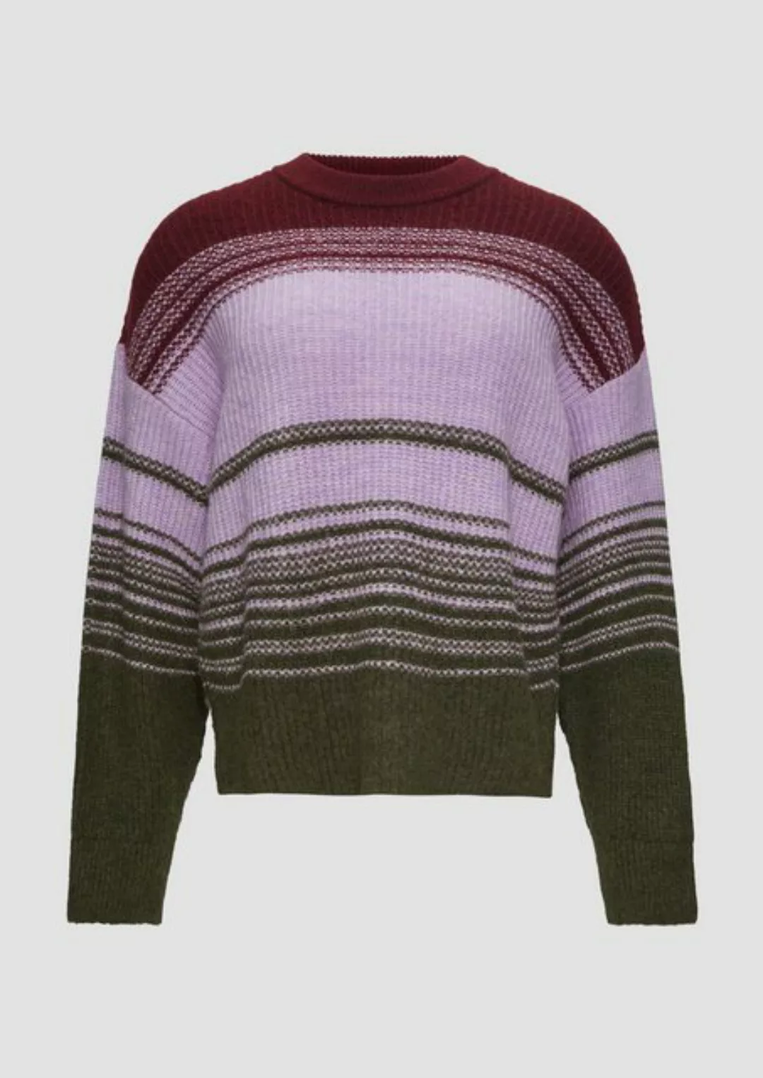 s.Oliver Strickpullover Gestreifter Strickpullover im Relaxed Fit günstig online kaufen