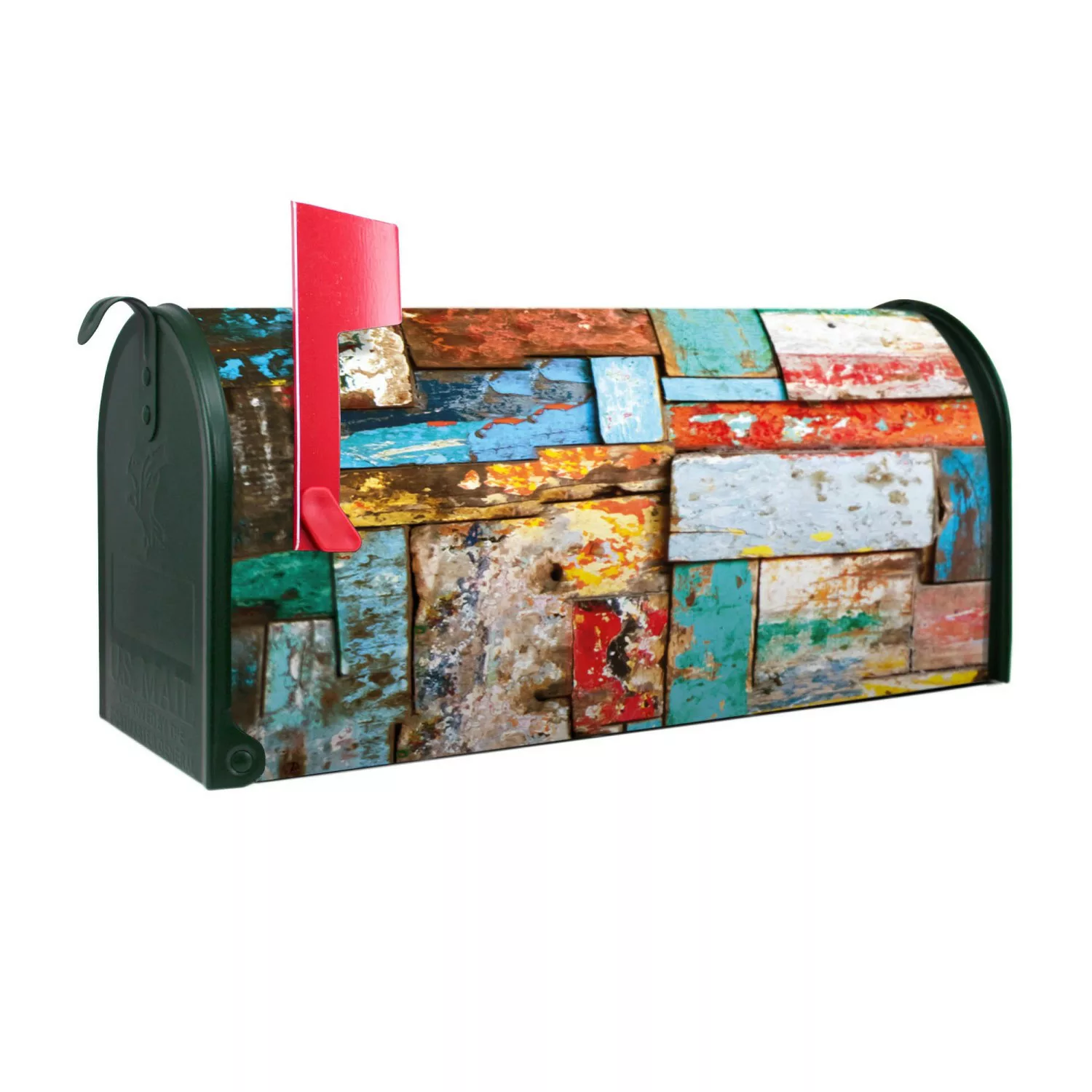 Banjado Amerikanischer Briefkasten Grün 48x22x16cm US Mailbox Letterbox Pos günstig online kaufen