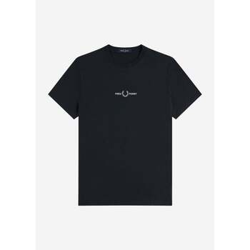 Fred Perry  T-Shirts & Poloshirts Embroidered tshirt - navy günstig online kaufen