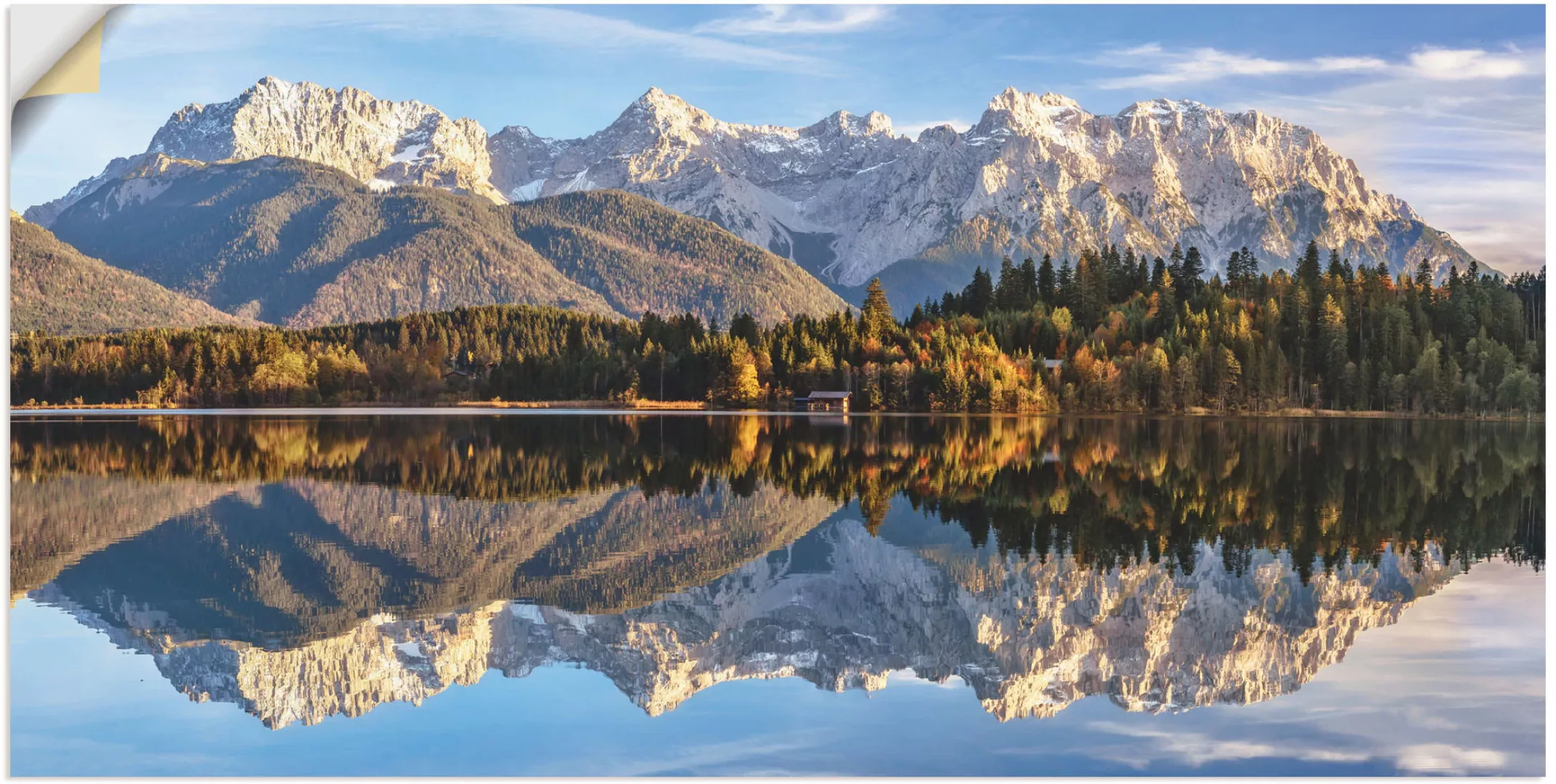Artland Wandbild "Karwendelblick am Barmsee", Berge & Alpenbilder, (1 St.) günstig online kaufen