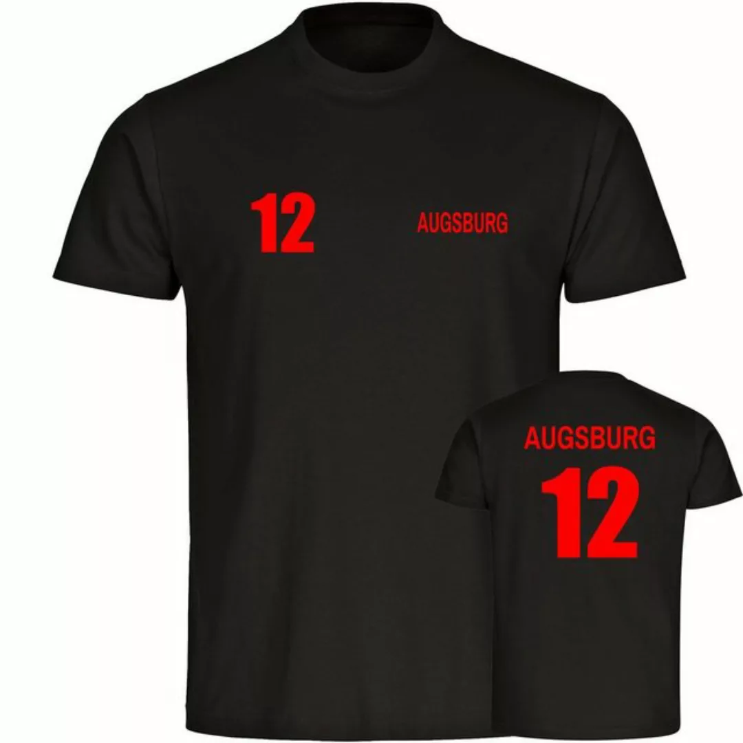 multifanshop T-Shirt Herren Augsburg - Trikot 12 - Männer günstig online kaufen