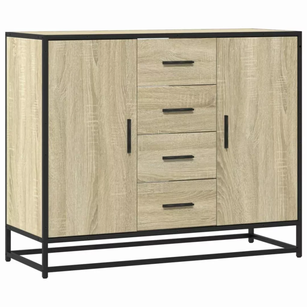 vidaXL Sideboard Sideboard Sonoma-Eiche 92x35x76 cm günstig online kaufen