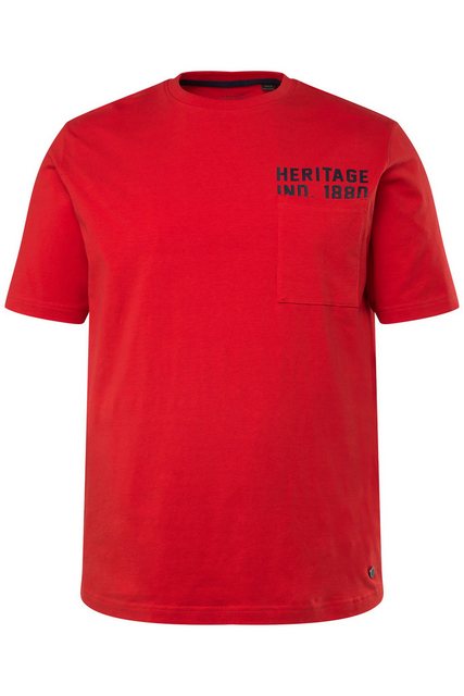 JP1880 T-Shirt T-Shirt FLEXNAMIC® Halbarm Brustprint bis 8 XL günstig online kaufen