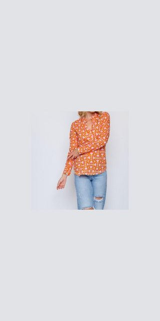 Emily Van Den Bergh Hemdbluse Damenbluse EMILY VAN DEN BERGH orange / pink günstig online kaufen