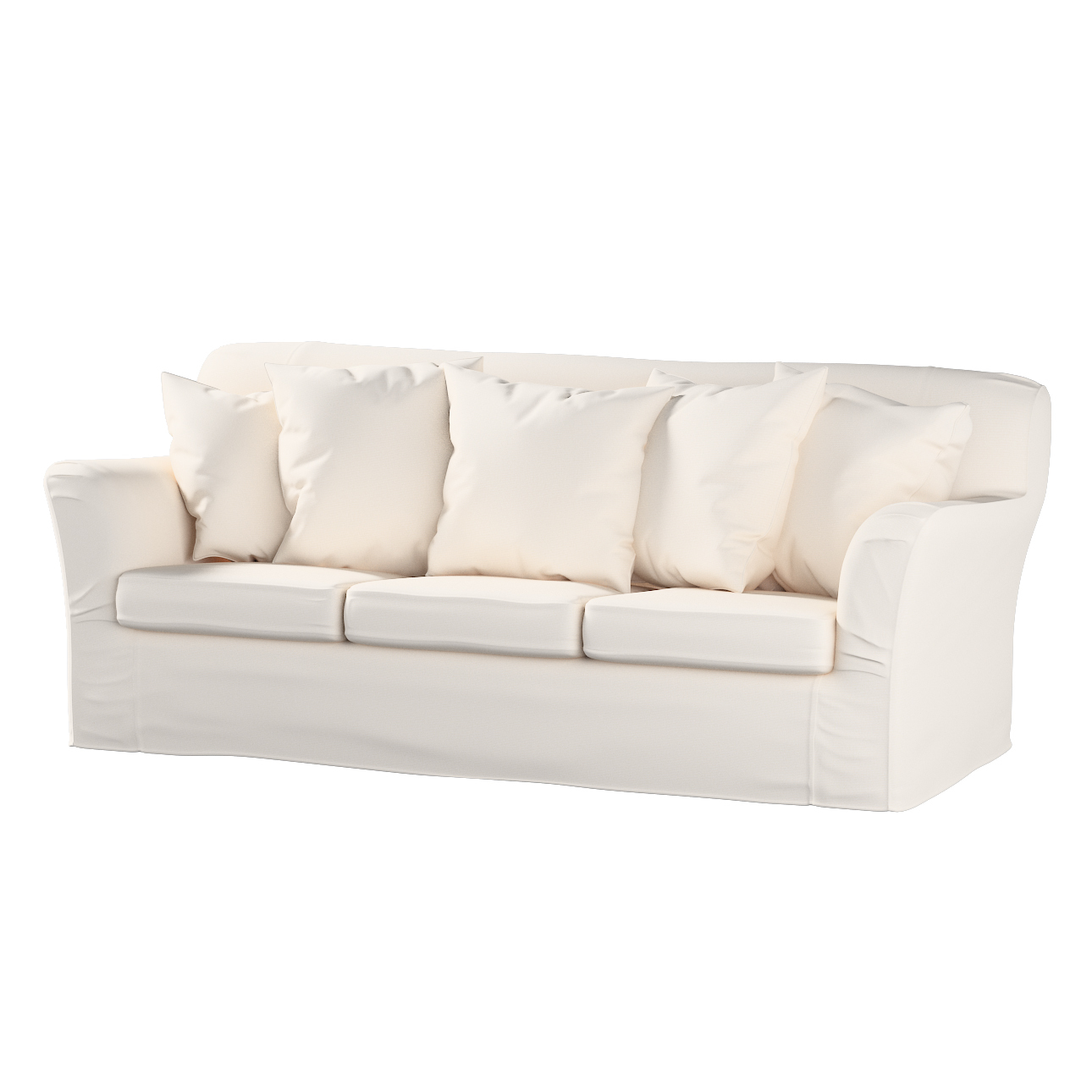 Bezug für Tomelilla 3-Sitzer Sofa nicht ausklappbar, naturweiß, Sofahusse, günstig online kaufen