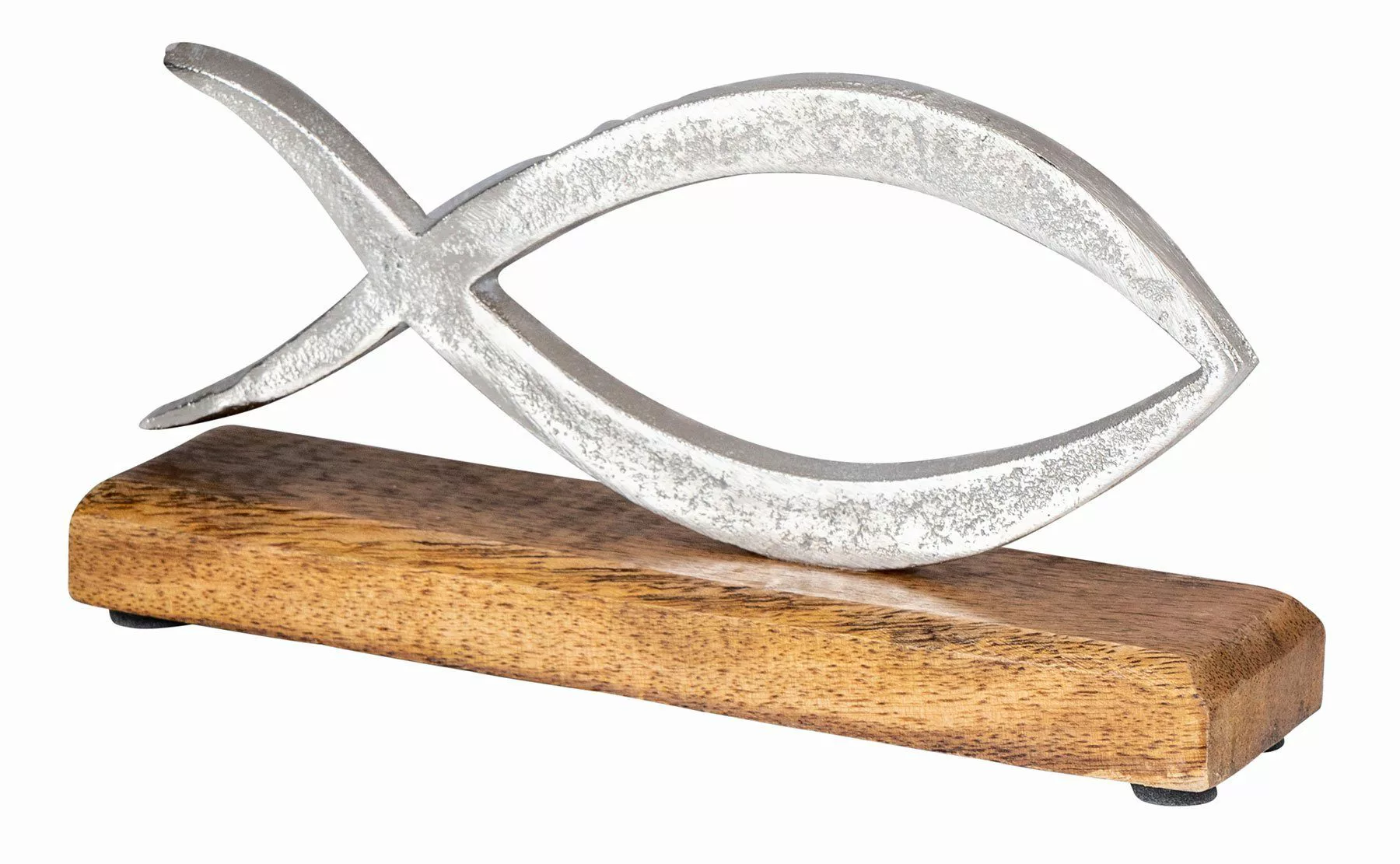 Levandeo® Dekoobjekt, Aufsteller Fisch L13cm Metall günstig online kaufen