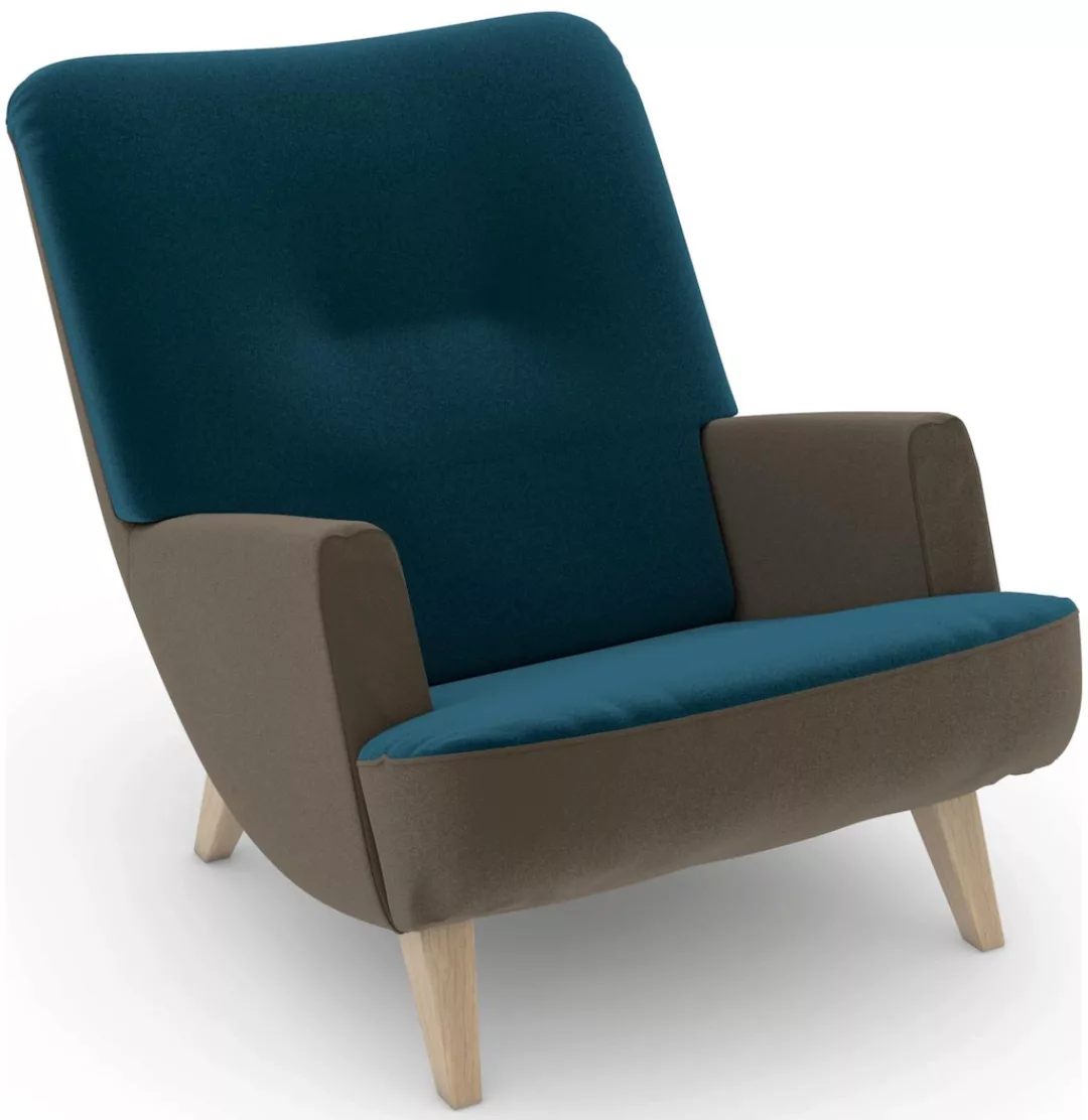 Max Winzer® Loungesessel »build-a-chair Borano«, im Retrolook, zum Selbstge günstig online kaufen