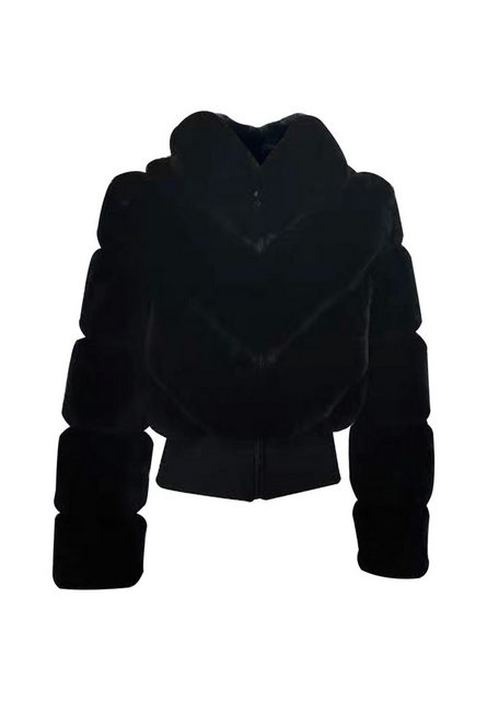 GINI LONDON Outdoorjacke Gini Faux Fur Zip Front Gini Kunstfell Zip Front k günstig online kaufen