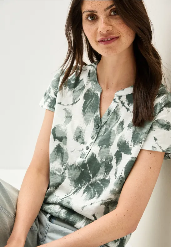 Cecil Print-Shirt, aus reiner Baumwolle günstig online kaufen