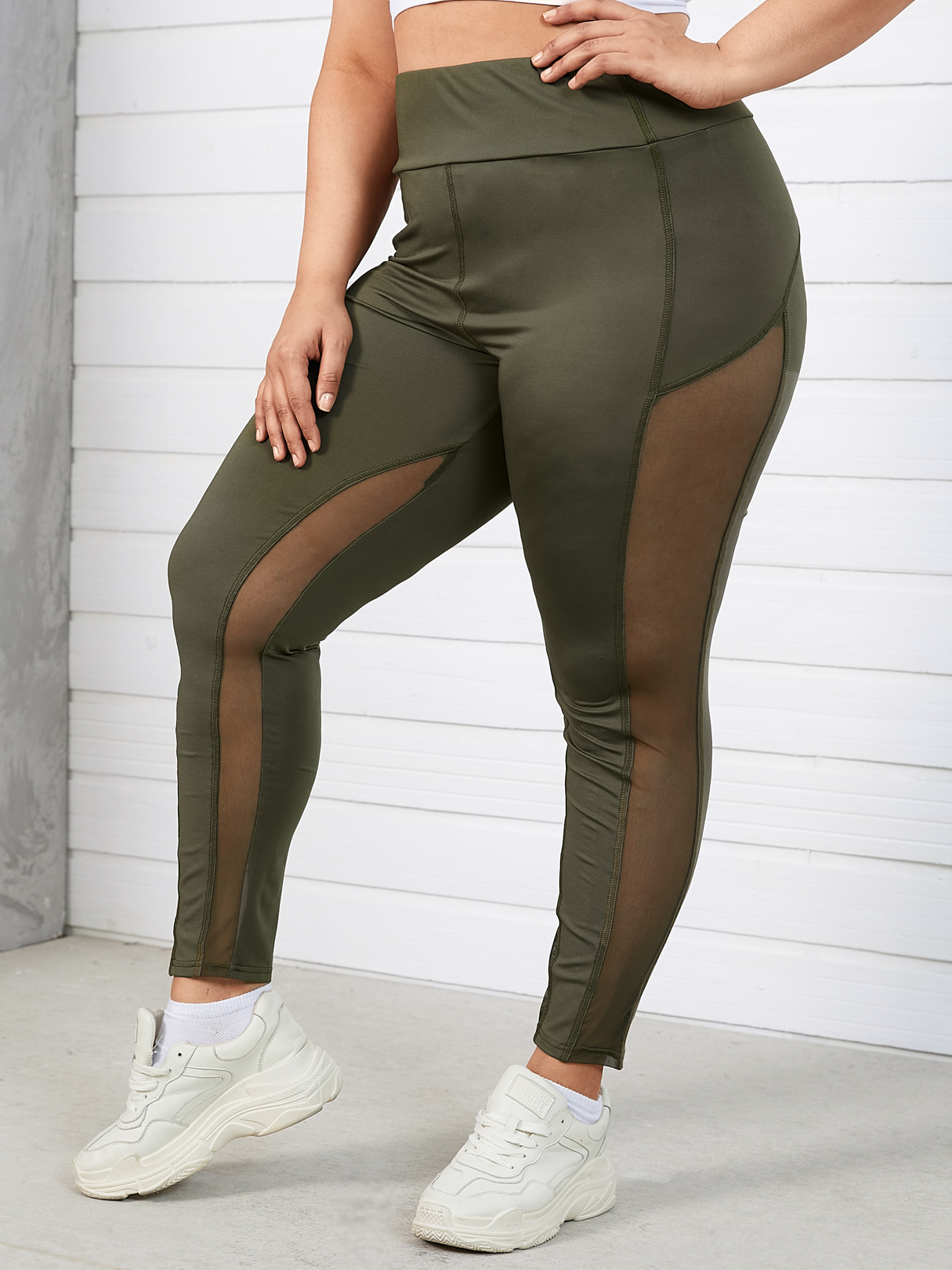 YOINS Plus Größe Patchwork Yoga Leggings günstig online kaufen