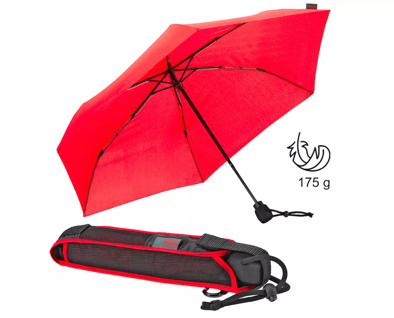 EuroSCHIRM Taschenregenschirm "light trek ultra, rot", besonders leicht, ko günstig online kaufen