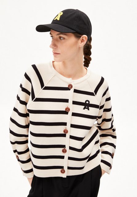 Armedangels Cardigan NAADJA STRIPES Damen Strickjacke aus Bio-Baumwolle günstig online kaufen