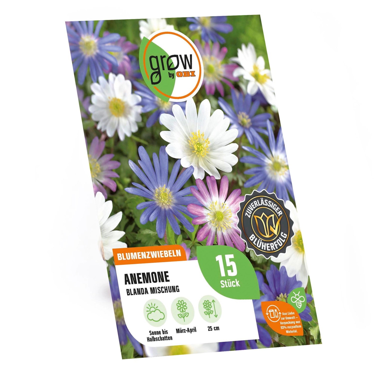 GROW by OBI Anemonen blanda Mischung 15 Stück Anemonen blanda Mixed günstig online kaufen