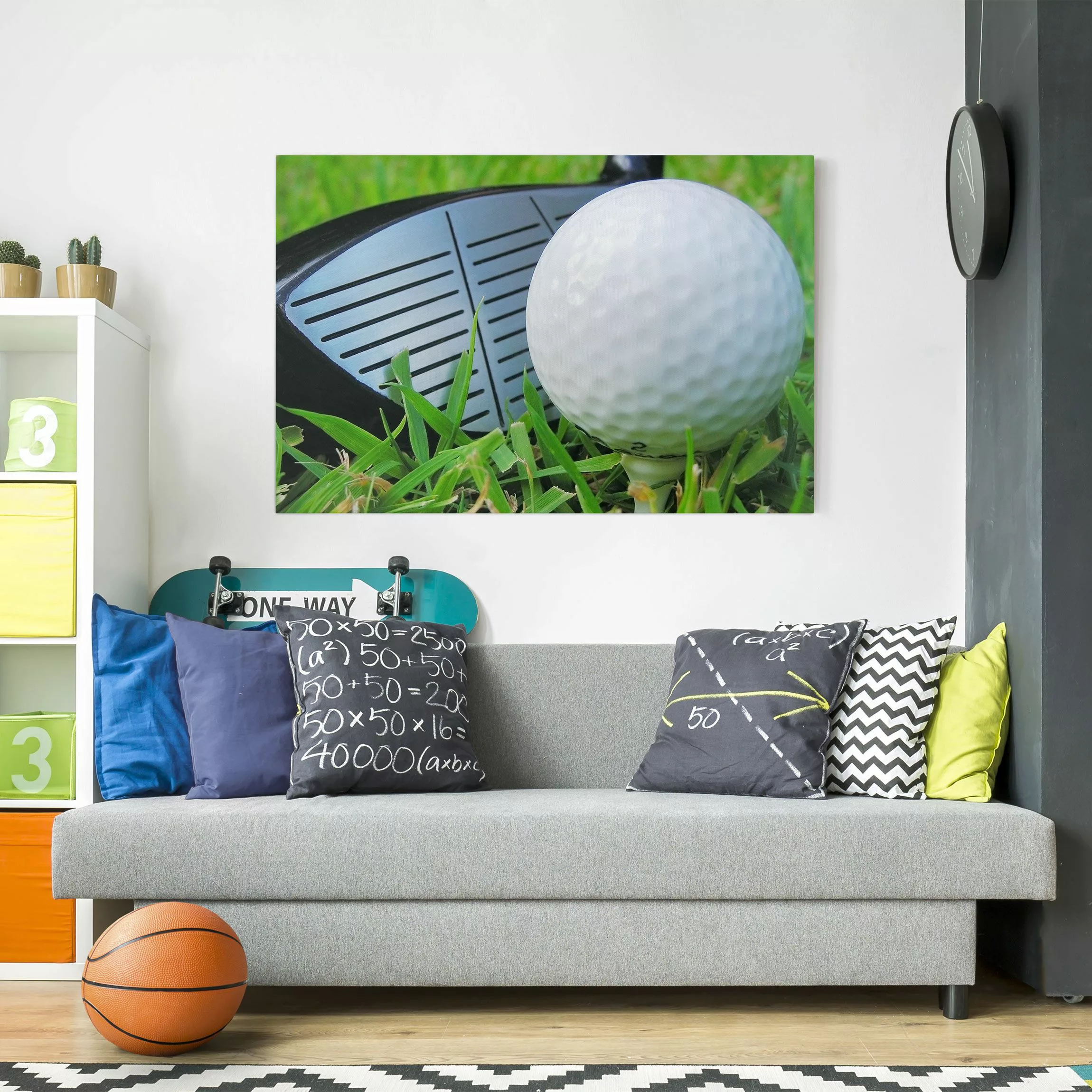 Leinwandbild Sport - Querformat Playing Golf günstig online kaufen