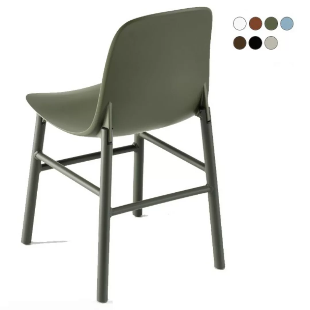 Kristalia SHARKY Stuhl mit Aluminiumgestell günstig online kaufen