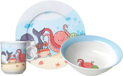 Ritzenhoff & Breker Kindergeschirr-Set »Unterwasserwelt«, (Set, 3 tlg.), im günstig online kaufen