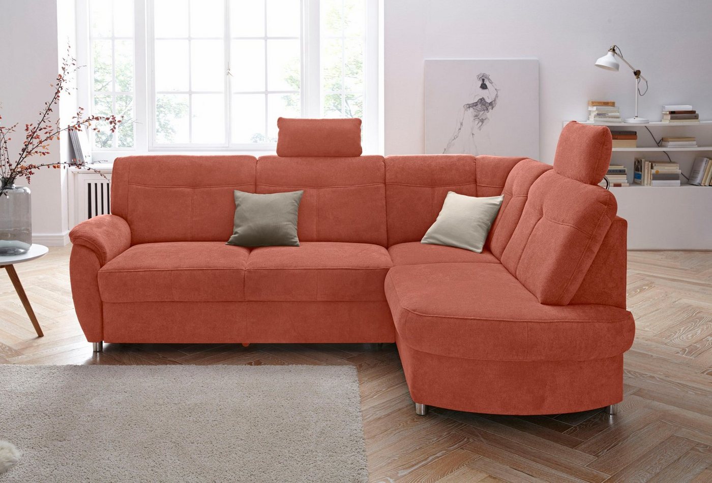 sit&more Ecksofa "Sonoma L-Form", wahlweise mit Bettfunktion und Bettkasten günstig online kaufen