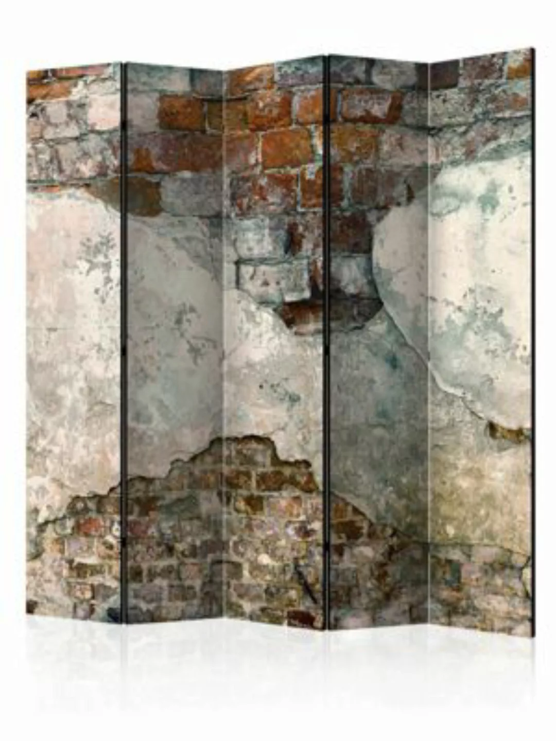 artgeist Paravent Tender Walls II [Room Dividers] grau/orange Gr. 225 x 172 günstig online kaufen