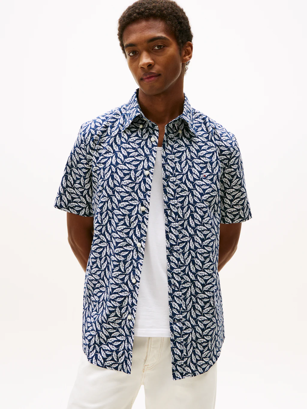 Tommy Hilfiger Kurzarmhemd "LINEN BLEND PRINT S/S RF SHIRT", modischer Prin günstig online kaufen