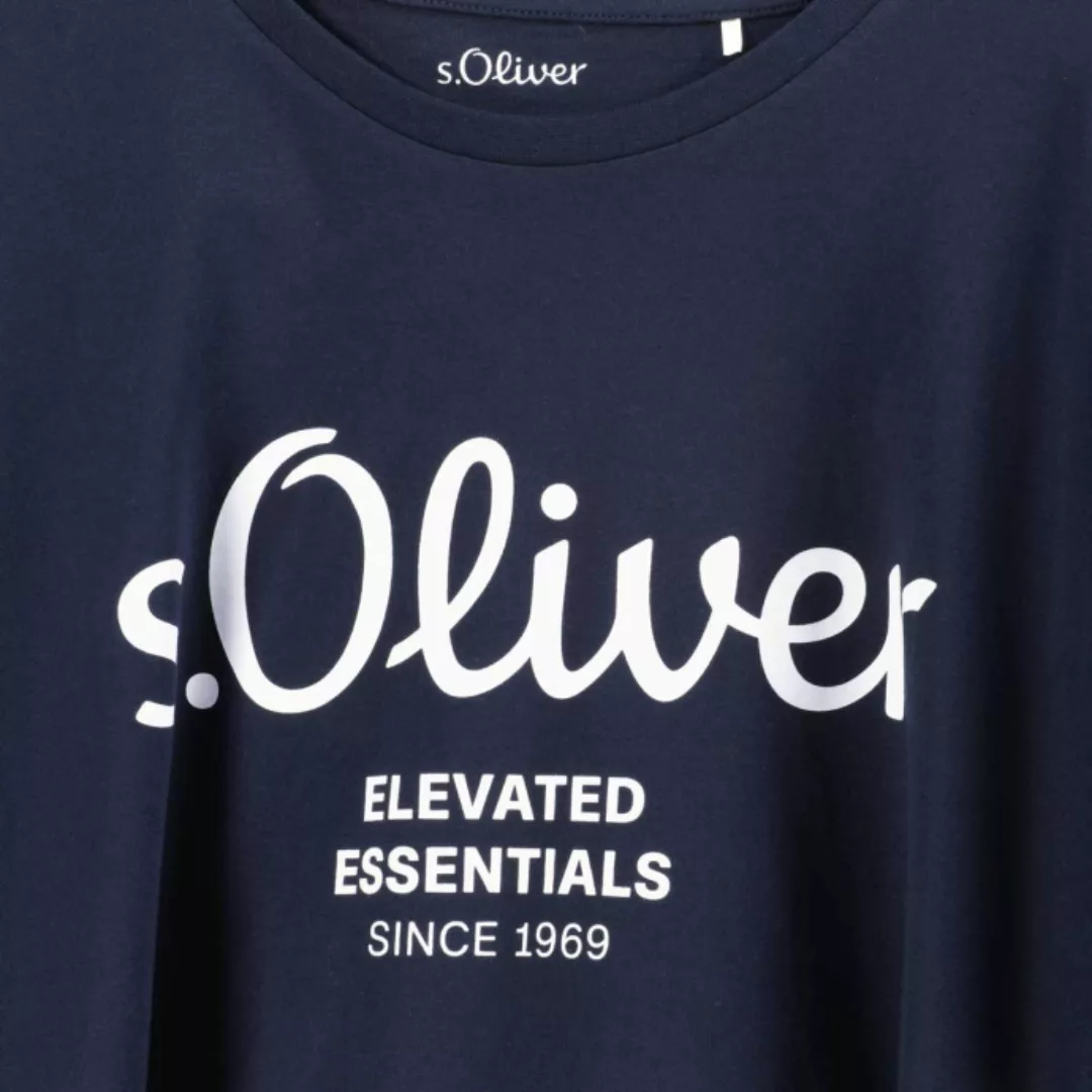 s.Oliver T-Shirt mit Label-Print günstig online kaufen