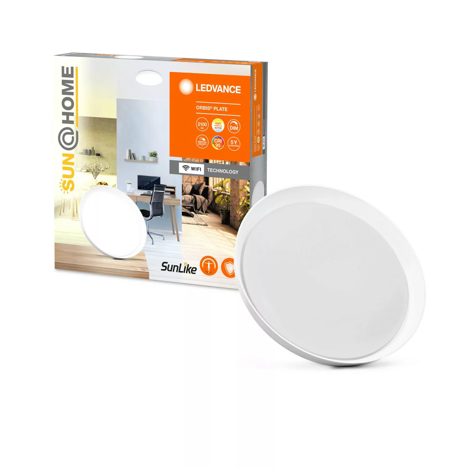 LEDVANCE SUN@Home Orbis Plate LED-Deckenleuchte günstig online kaufen