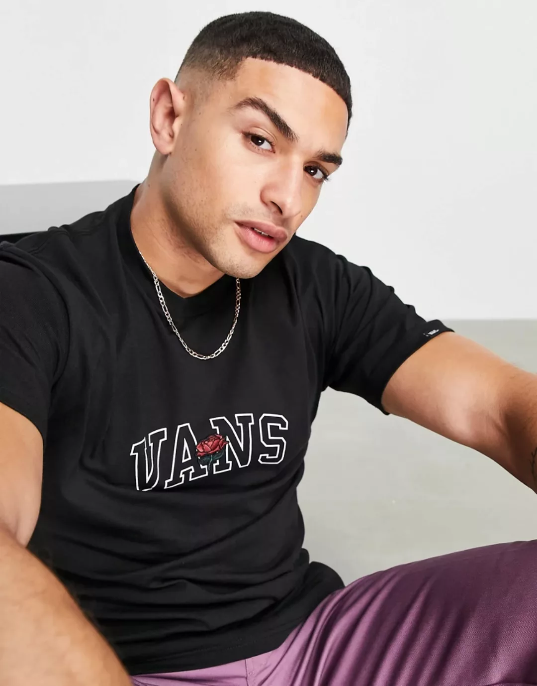 Vans – 66 Champ – T-Shirt in Schwarz günstig online kaufen