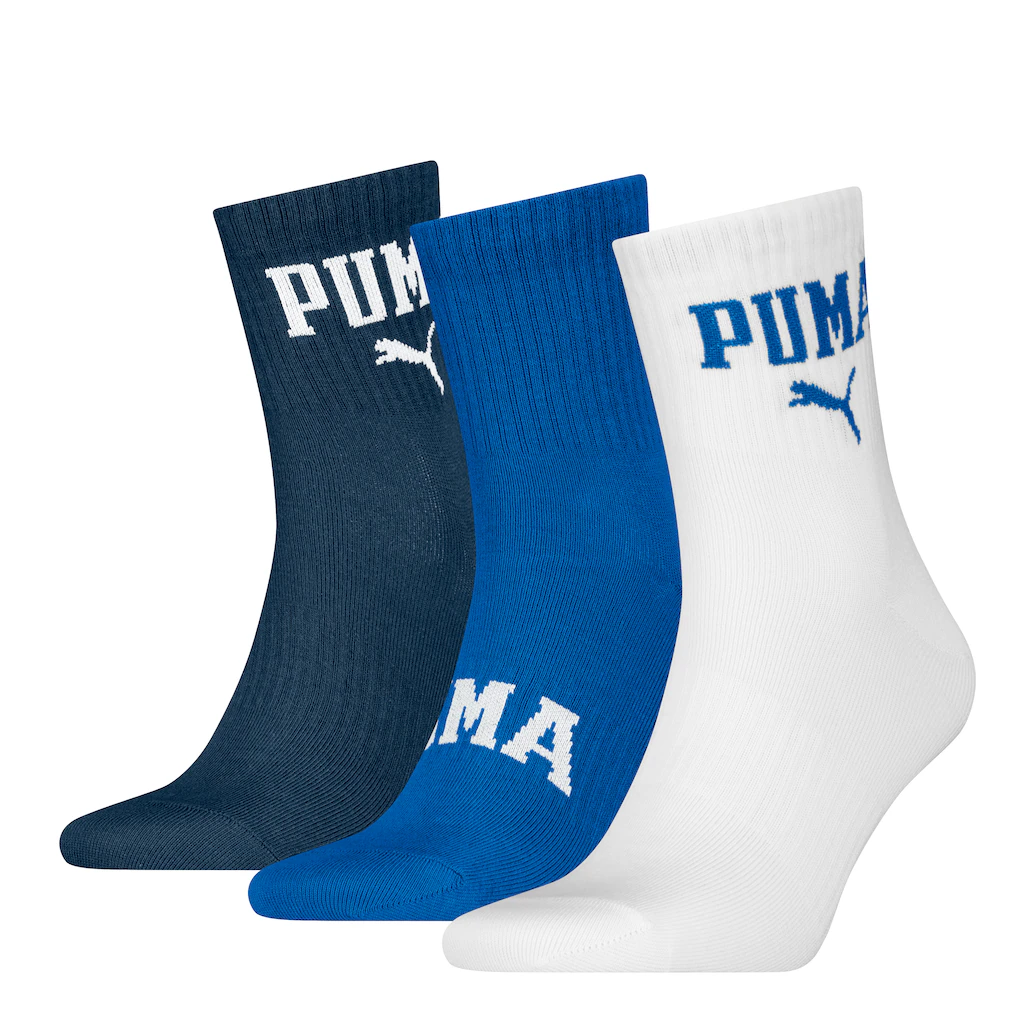 PUMA Socken, (3 Paar, 3er Pack), mit mehreren Logos günstig online kaufen