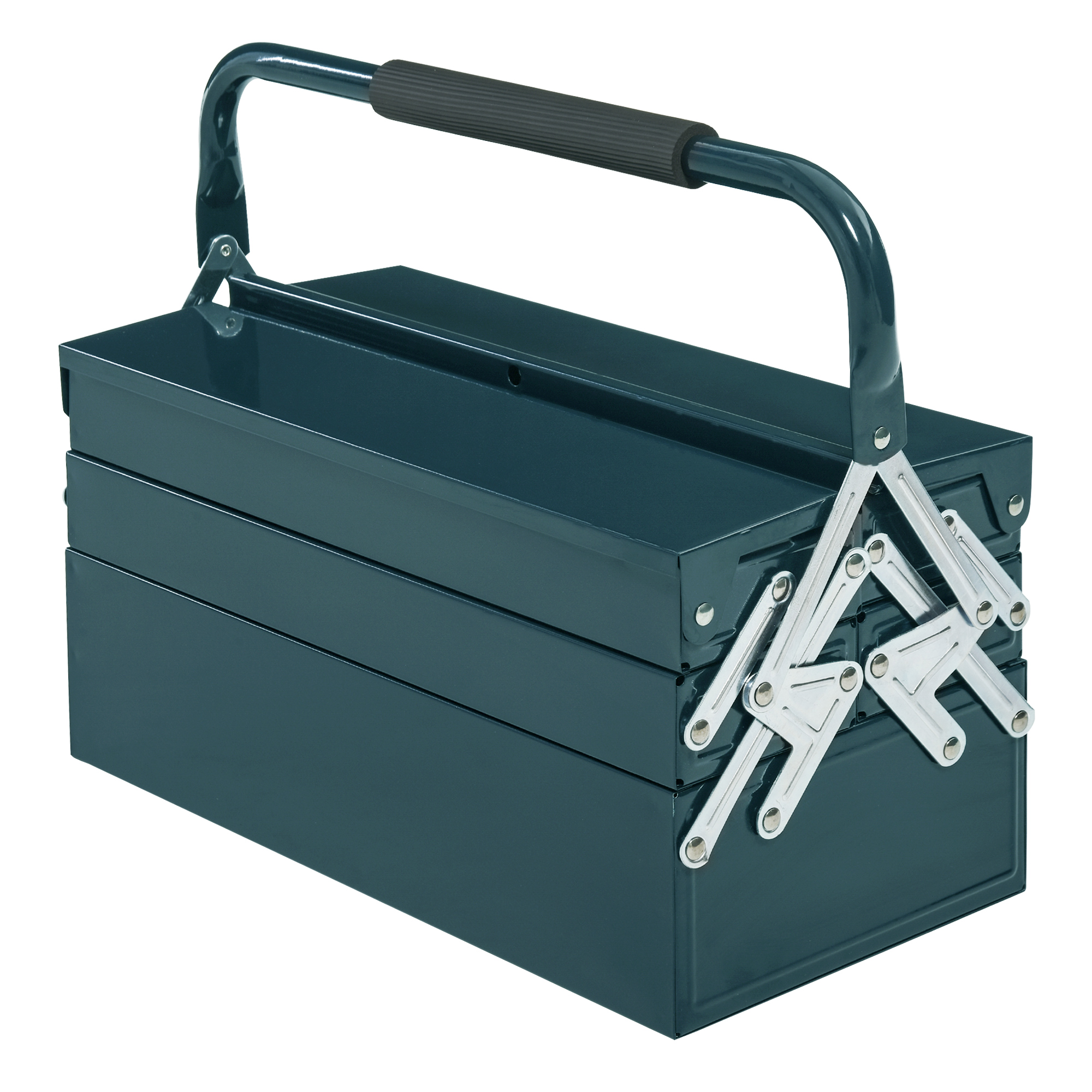 DURHAND Werkzeugkasten  Werkzeugkoffer, 5 Fächer, aufklappbar, Stahl (SPCC) günstig online kaufen