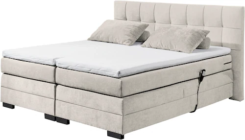ED EXCITING DESIGN Boxspringbett »Talena«, inkl. Motor und Topper günstig online kaufen