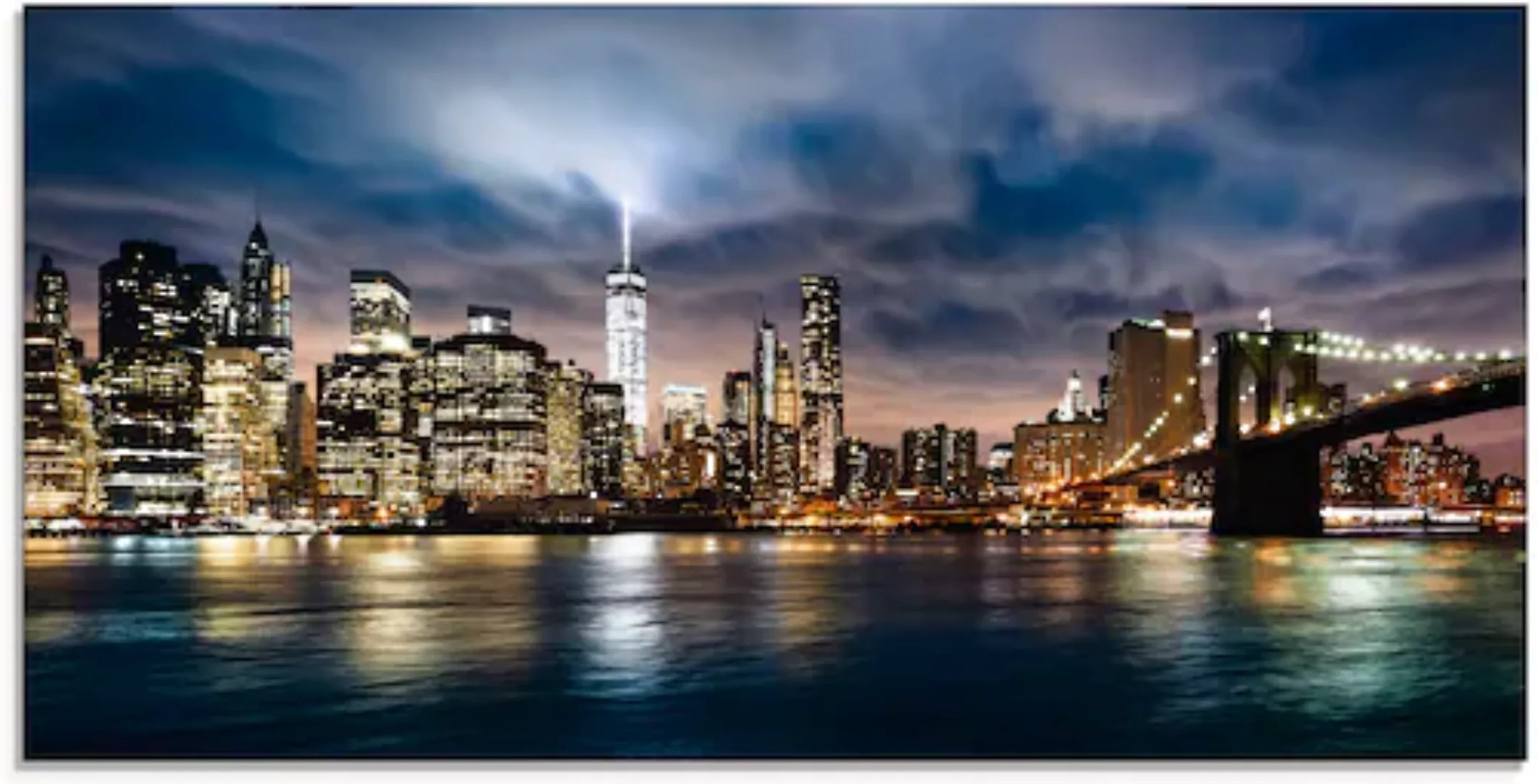 Artland Glasbild "Sonnenaufgang über Manhattan", Amerika, (1 St.) günstig online kaufen
