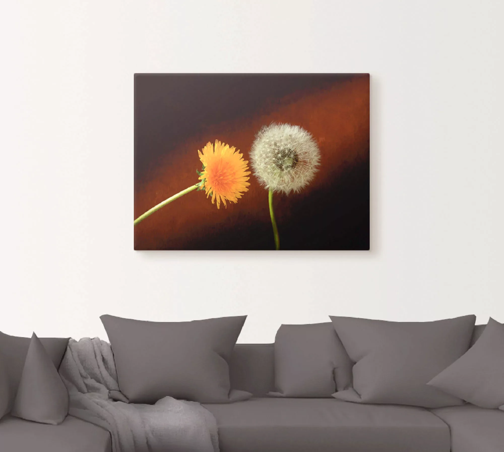 Artland Leinwandbild »Pusteblume Löwenzahn«, Blumen, (1 St.), auf Keilrahme günstig online kaufen