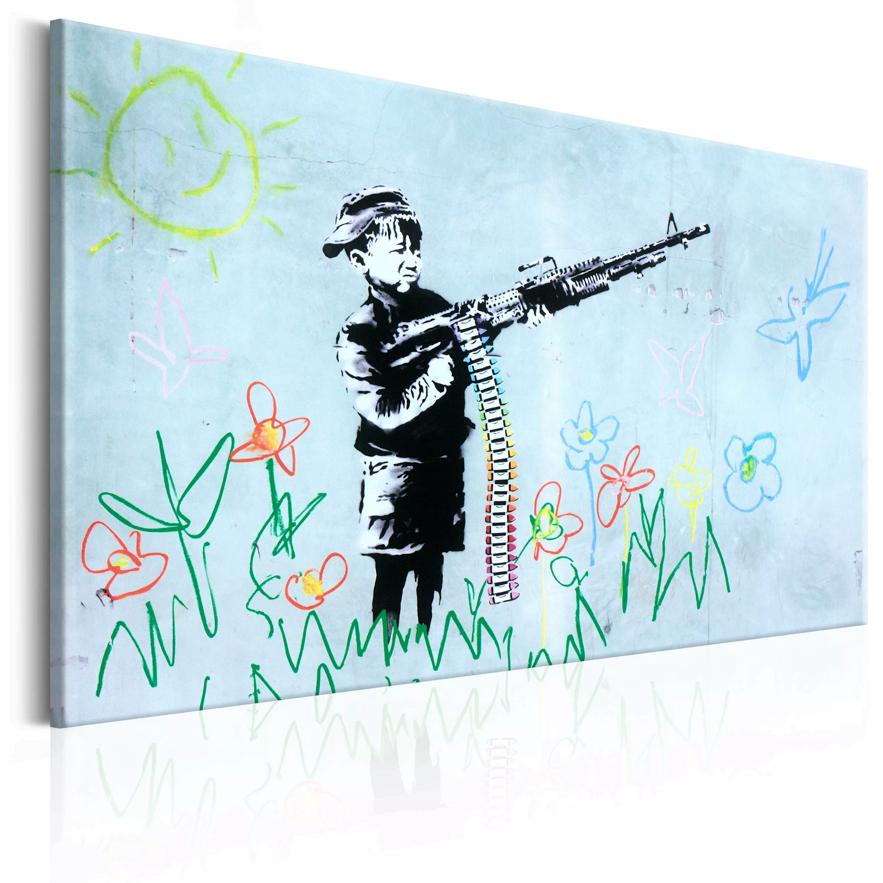 Wandbild - Boy With Gun By Banksy günstig online kaufen