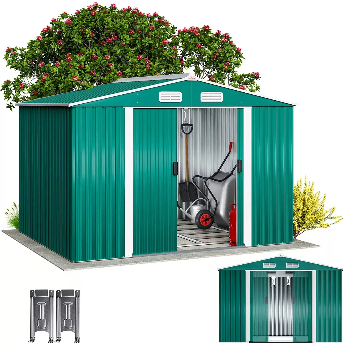 Gardebruk Gerätehaus, XXL Metall 9m³ mit günstig online kaufen