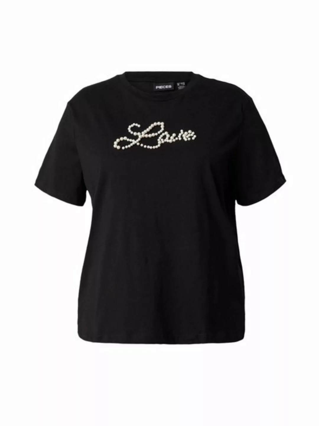 PIECES (Curve) T-Shirt PCRINE (1-tlg) Perlen günstig online kaufen