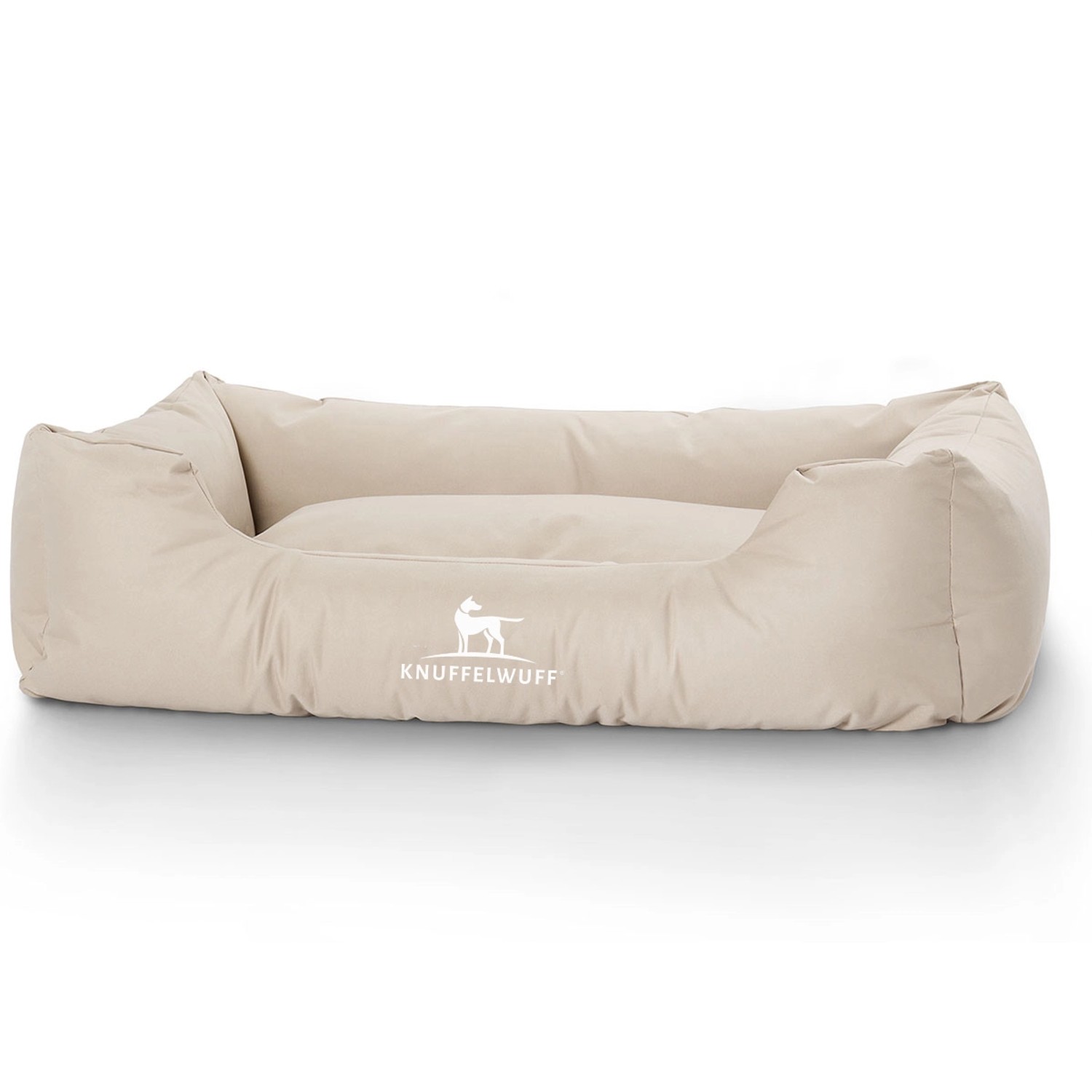 Knuffelwuff Hundebett Finlay Nylongewerbe XL 105 x 75cm Beige günstig online kaufen