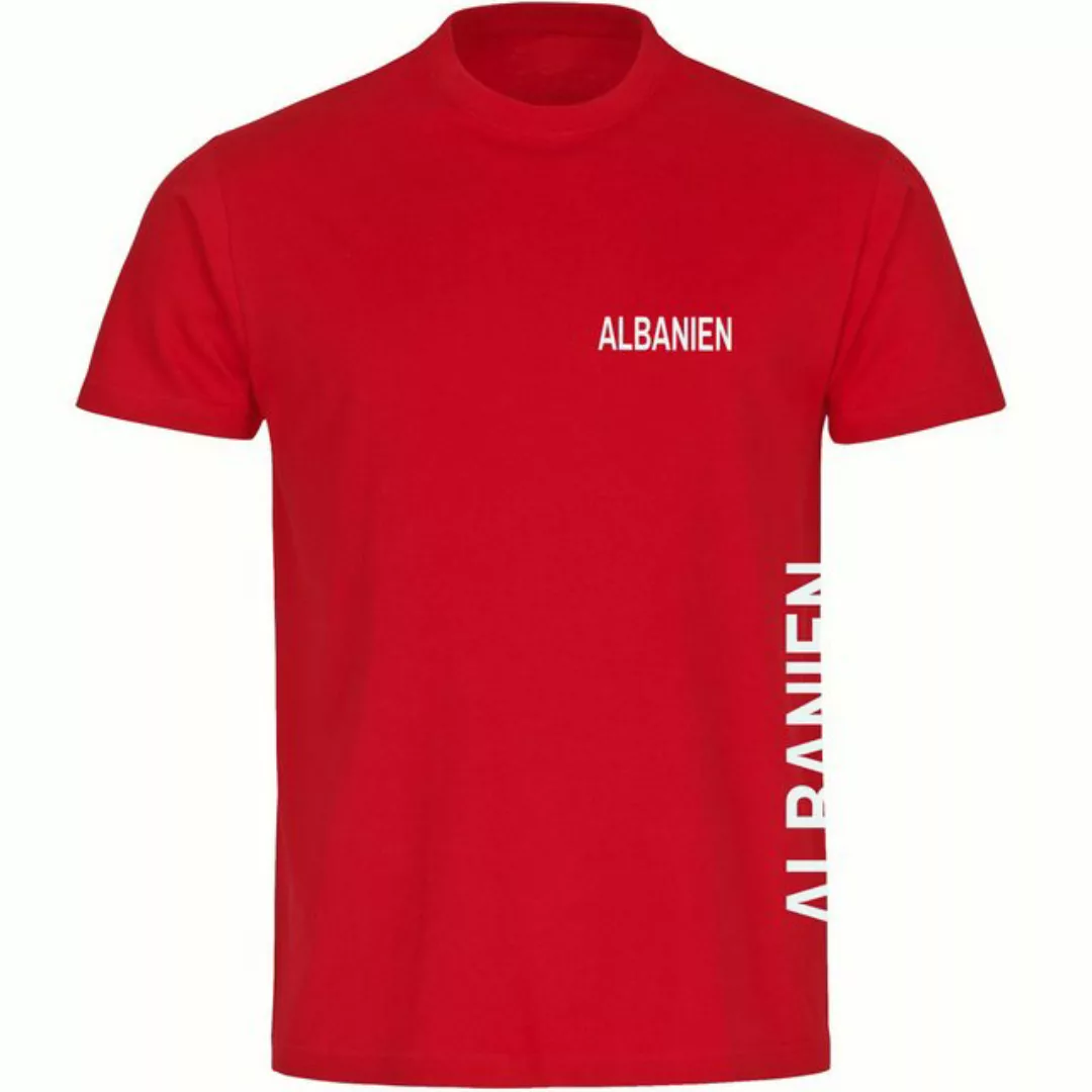 multifanshop T-Shirt Herren Albanien - Brust & Seite - Männer günstig online kaufen