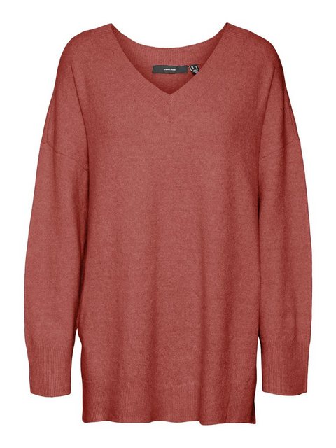 Vero Moda V-Ausschnitt-Pullover VMDOFFY LS LONG V-NECK PULLOVER GA BOO günstig online kaufen