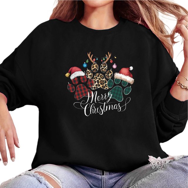 MC Star Weihnachtssweatshirt Sweatshirt für Damen, weihnachtliches Grafik-S günstig online kaufen