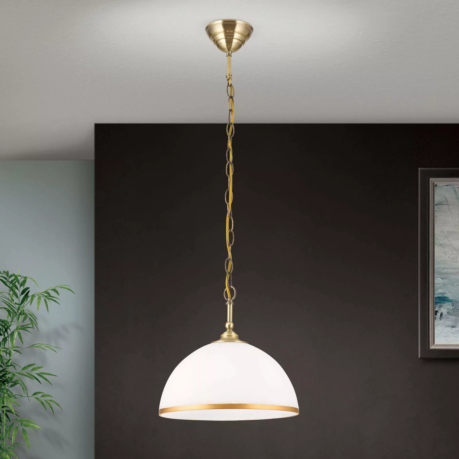 Hängeleuchte Old Lamp mit Kettenaufhängung, 1fl günstig online kaufen